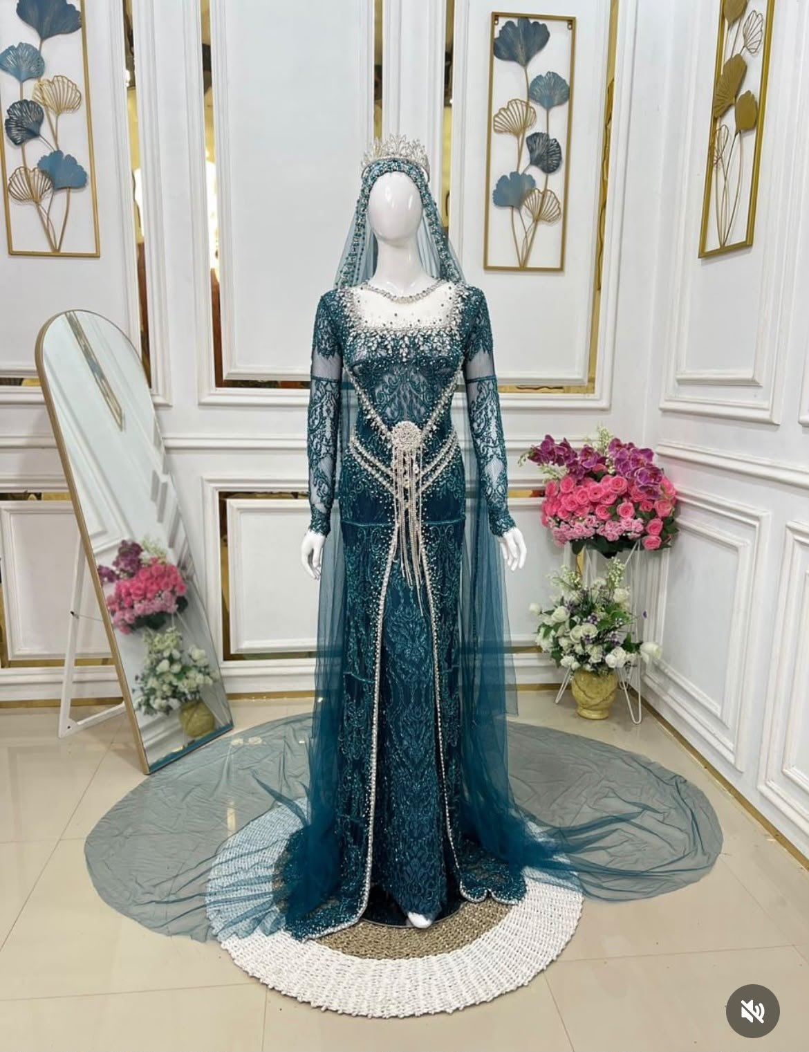 Kebaya Emerald Blue