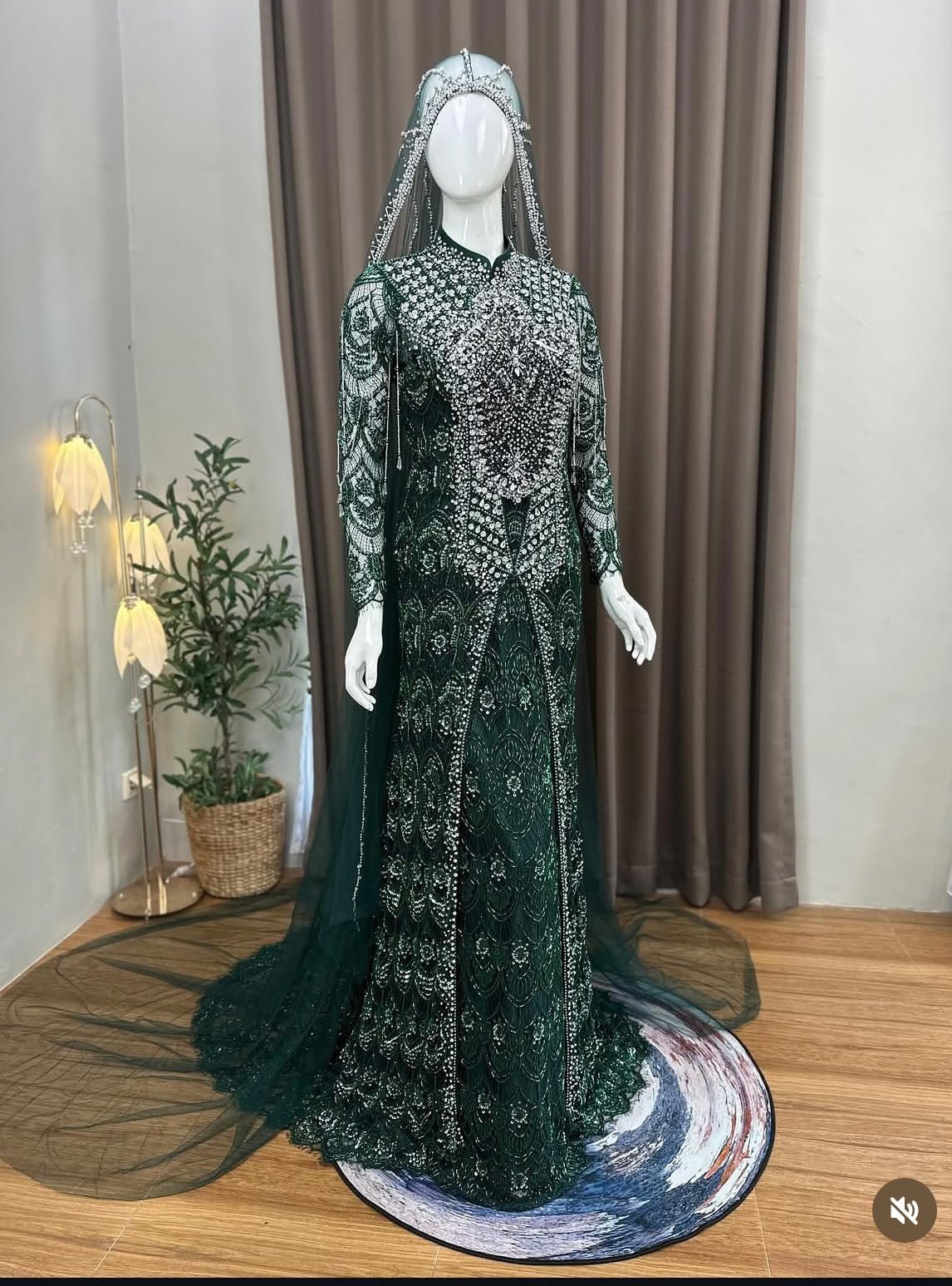Kebaya Emerald green