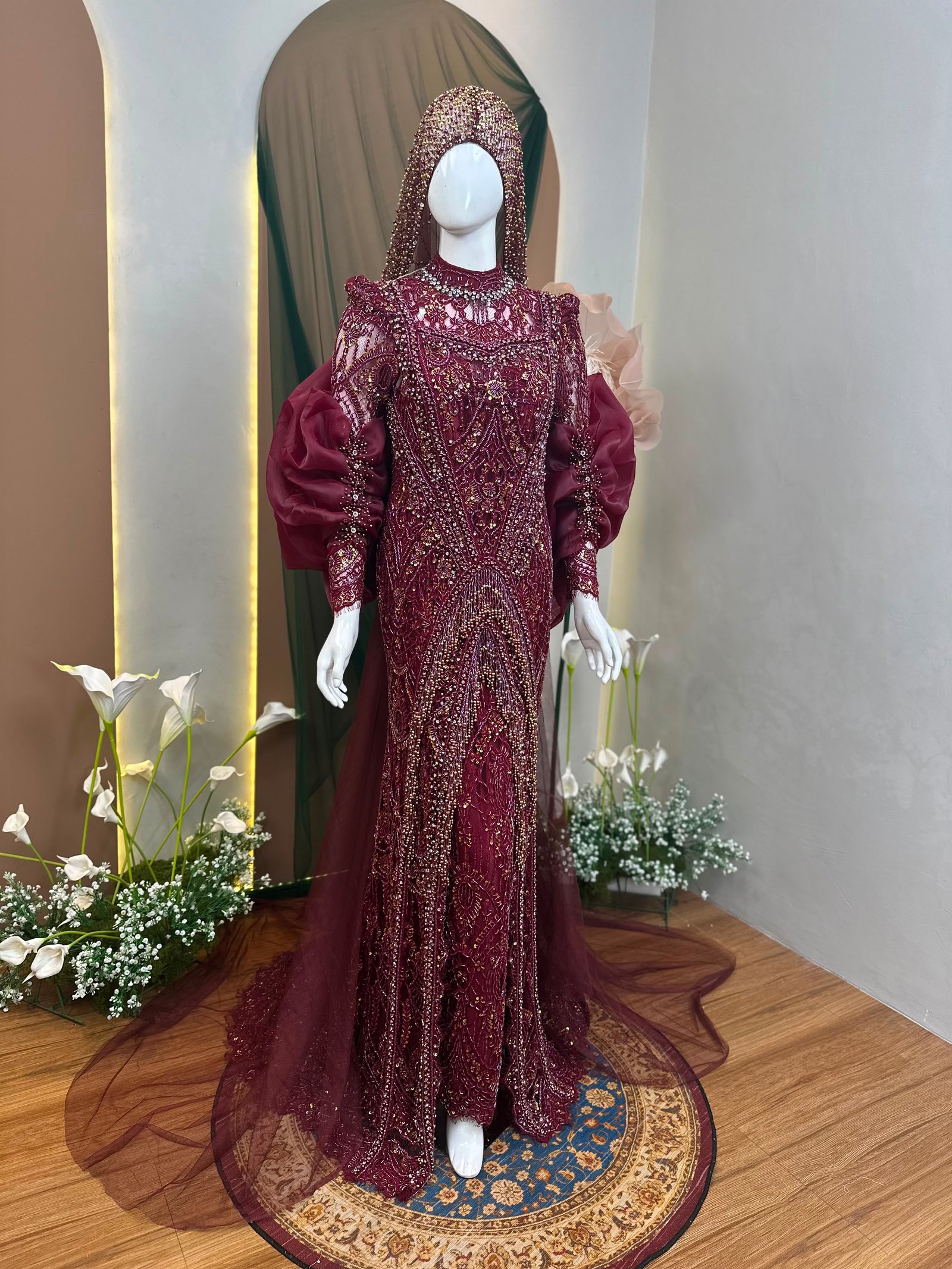 Kebaya Maroon
