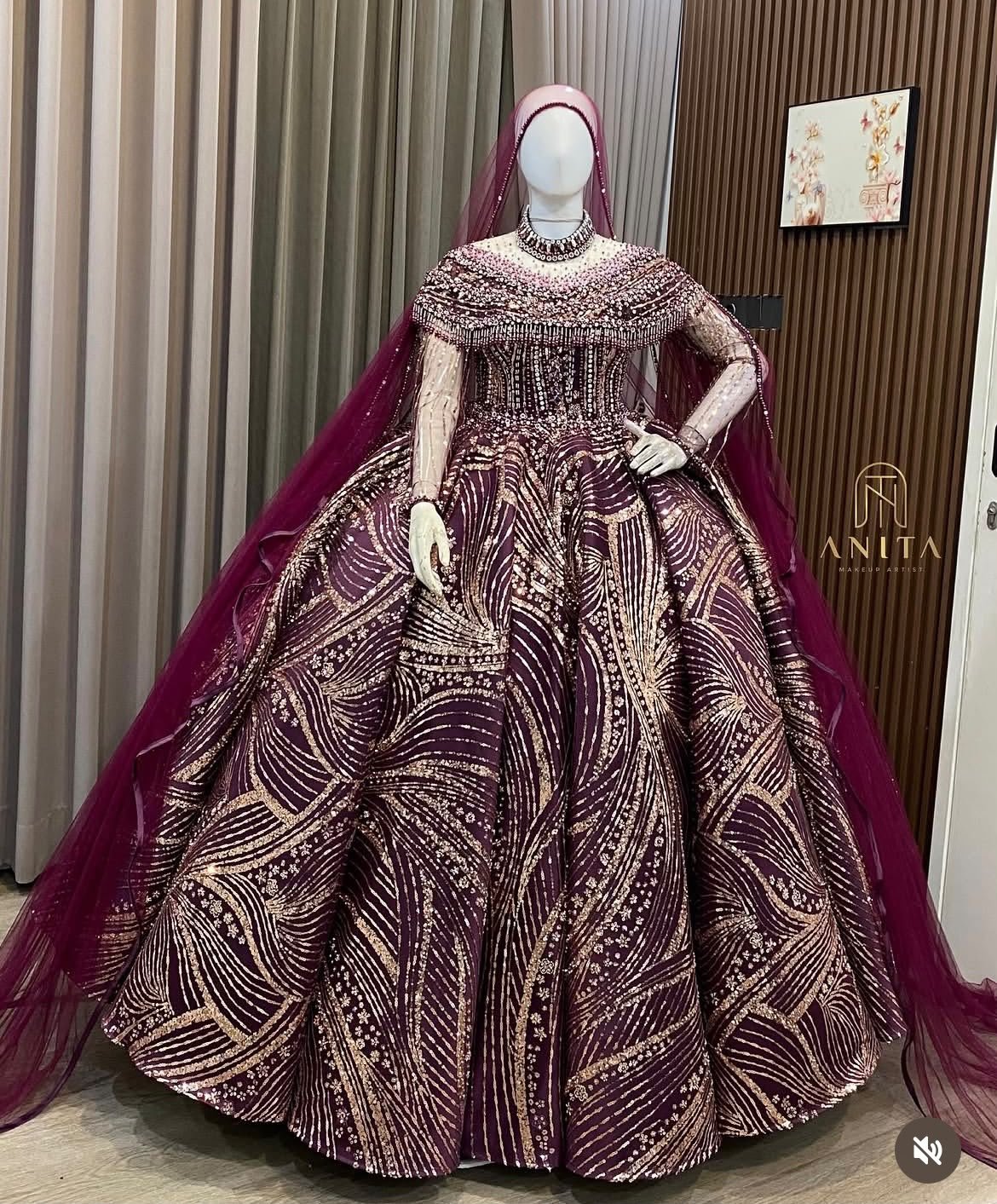 Ballgown Burgundi