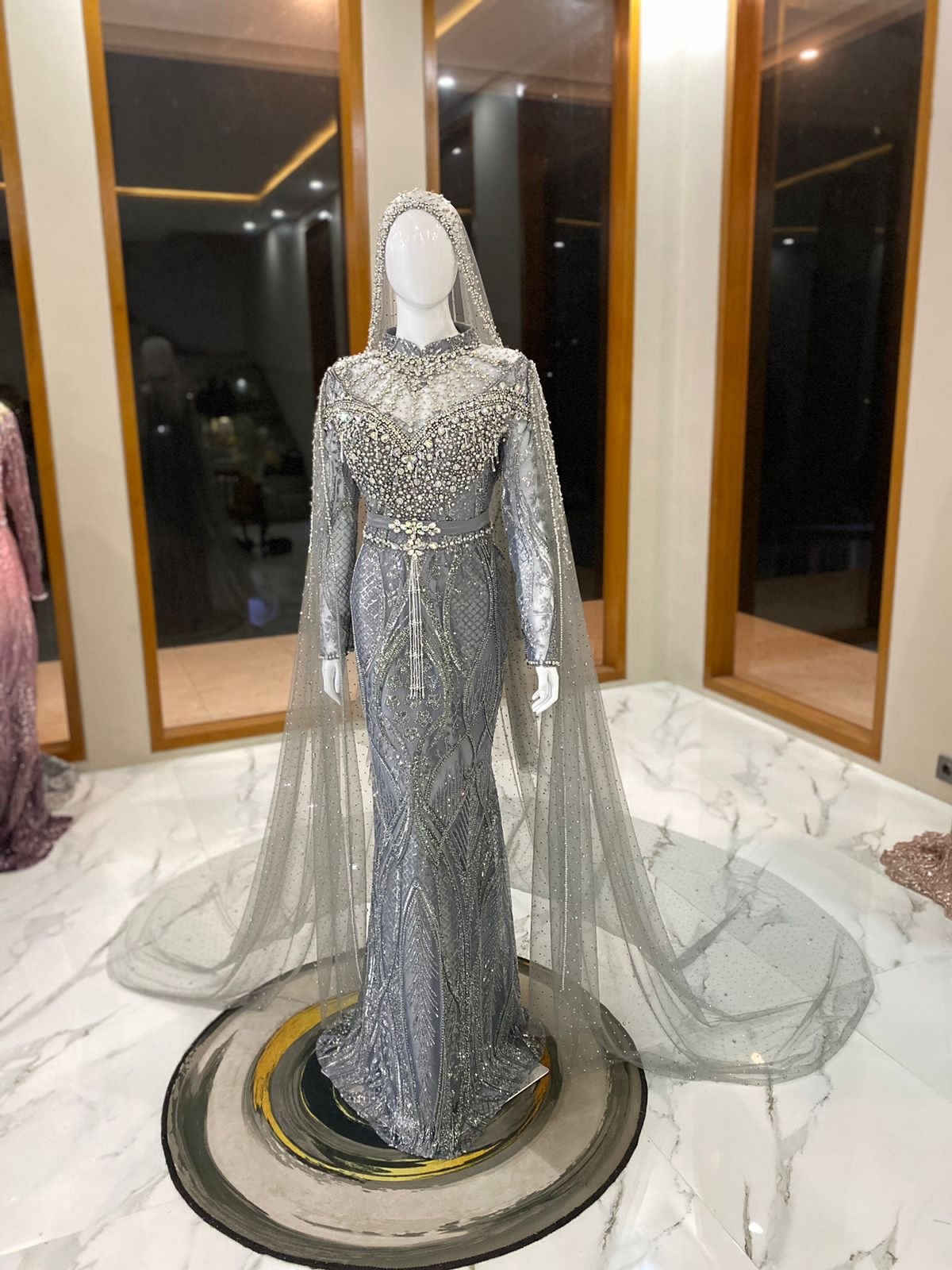Slim dress Silver